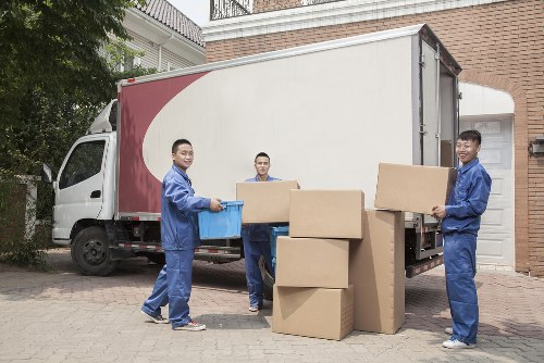 Professional moving van in West Kensington